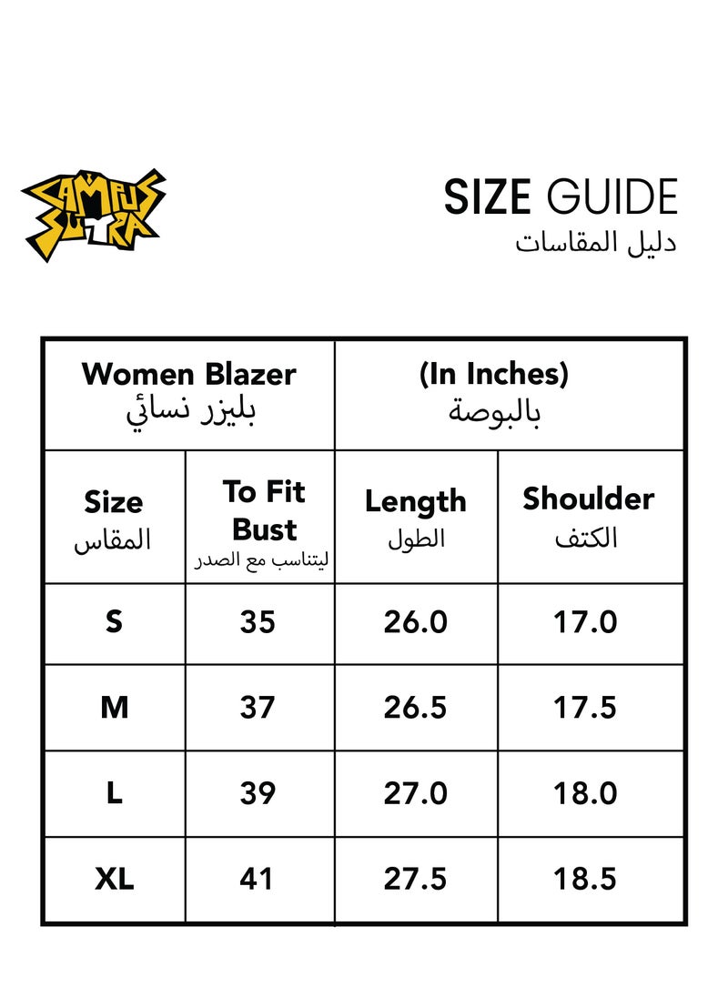Women's Onyx Black Single-Breasted Blazer