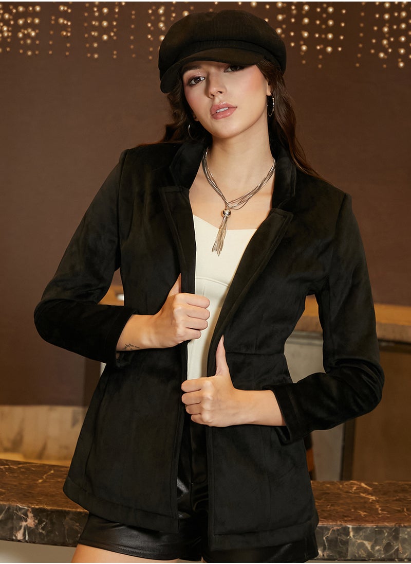 Women's Onyx Black Single-Breasted Blazer