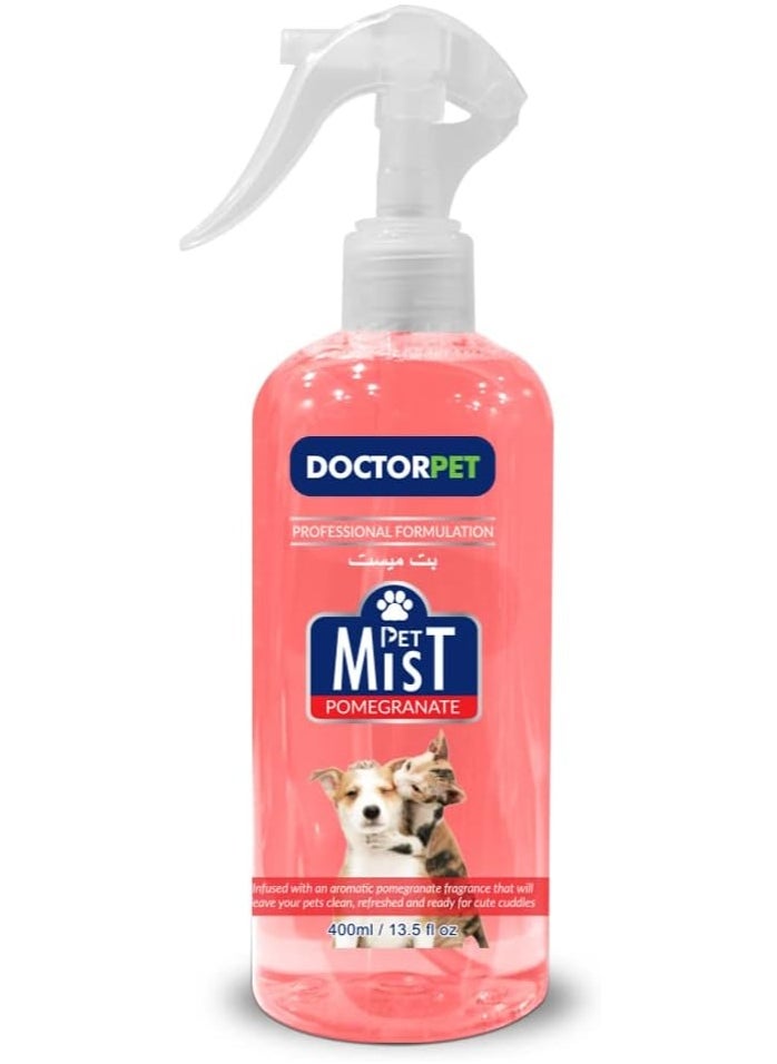 Doctor Pet Pomegranate Fragrance Mist Cologne 400ML – Pet Safe Deodorizing Spray