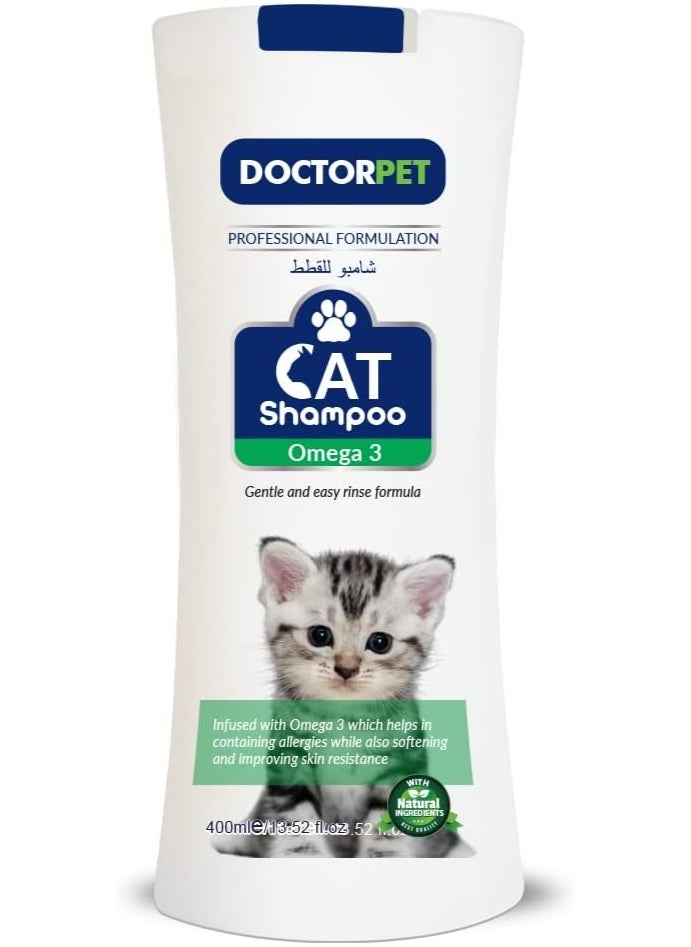 DOCTORPET CAT SHAMPOO OMEGA 3 400ML