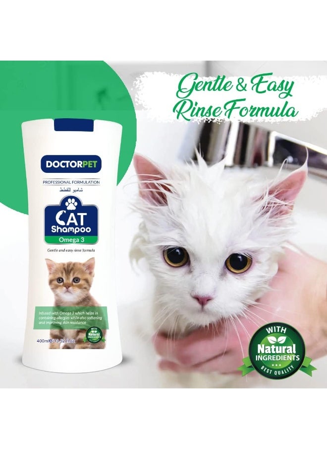 DOCTORPET CAT SHAMPOO OMEGA 3 400ML