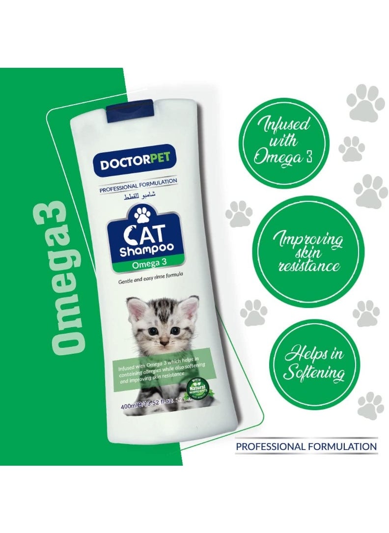 DOCTORPET CAT SHAMPOO OMEGA 3 400ML