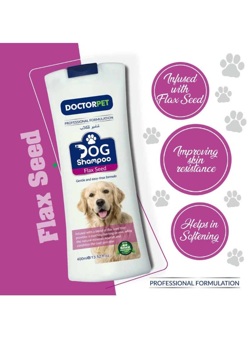Doctor Pet Dog Shampoo Flax Seed 400 ML