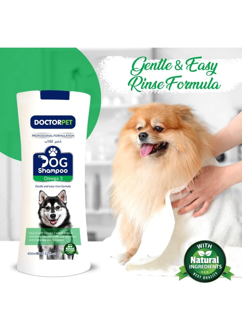 DoctorPet Omega 3 Dog Shampoo 400 ml