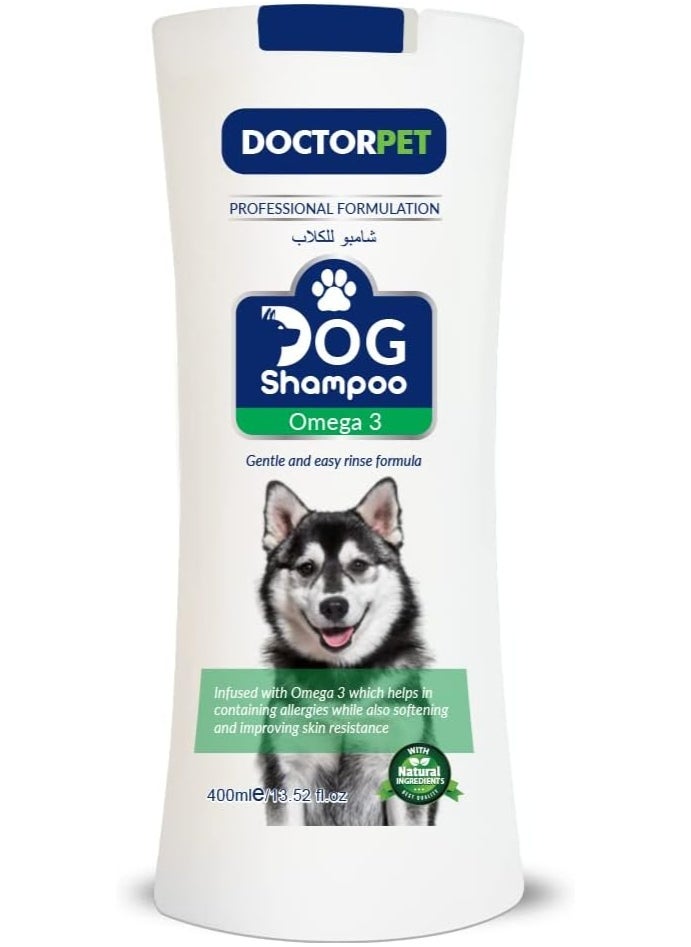 DoctorPet Omega 3 Dog Shampoo 400 ml