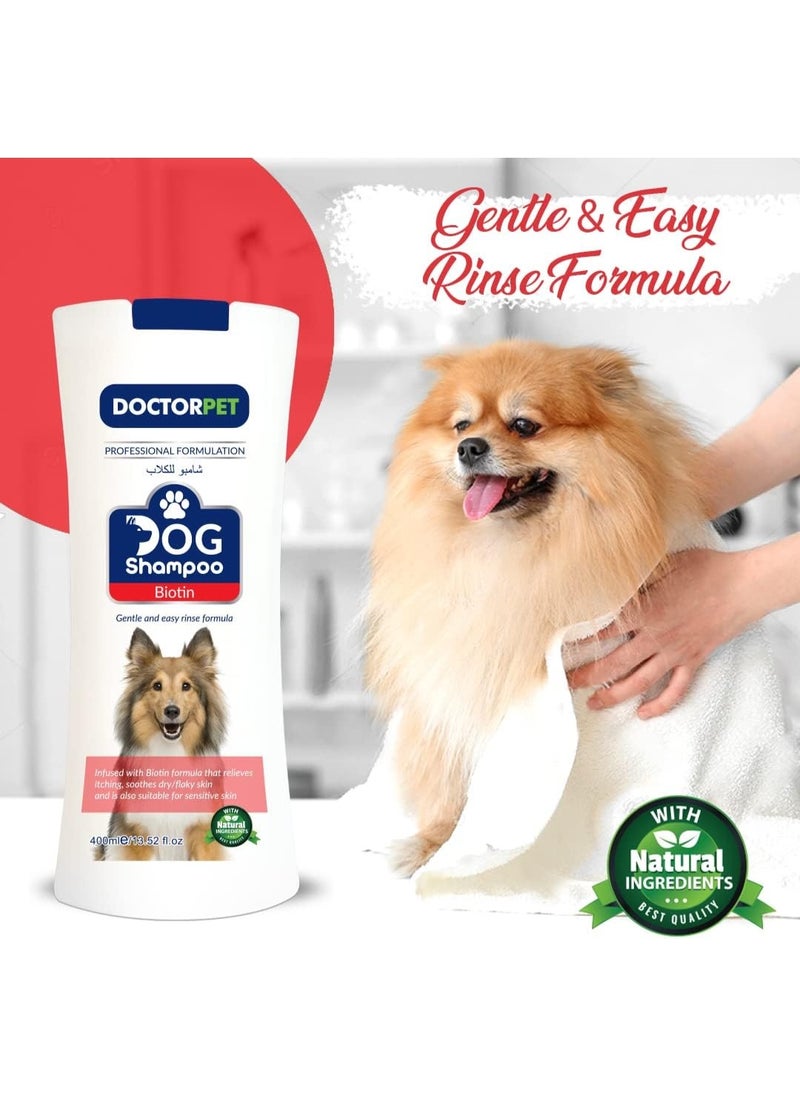 Doctor Pet Dog Shampoo Biotin 400ML – Enriched with Biotin