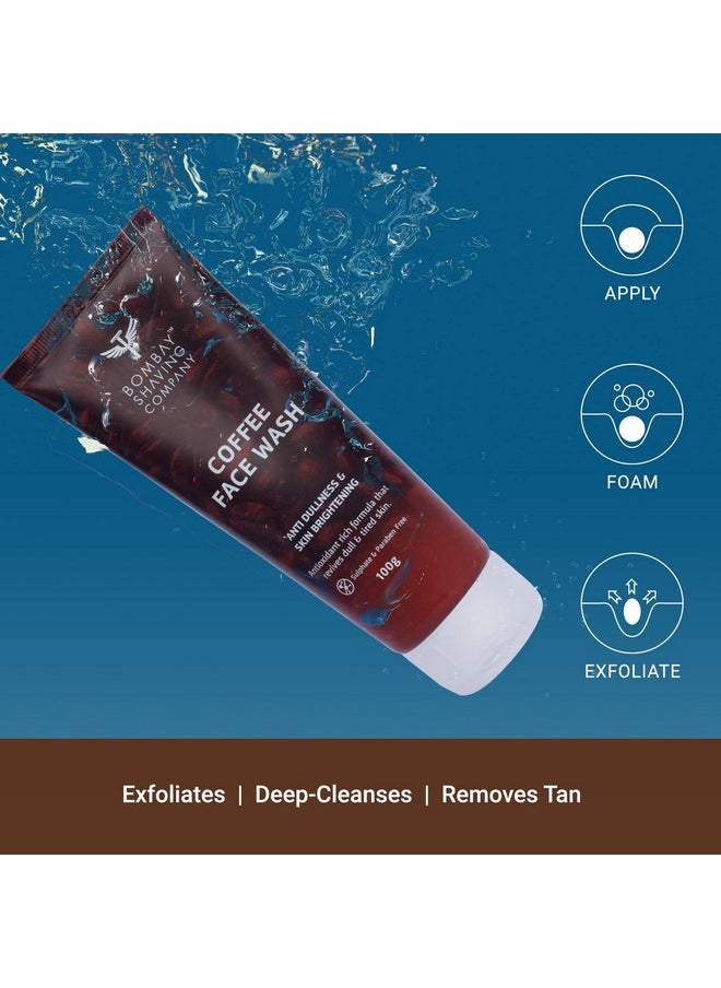 Coffee Face Wash For Men & Women (Pack Of 2) - Deep-Cleanses, De-Tans & Blackhead Removal | Made In India