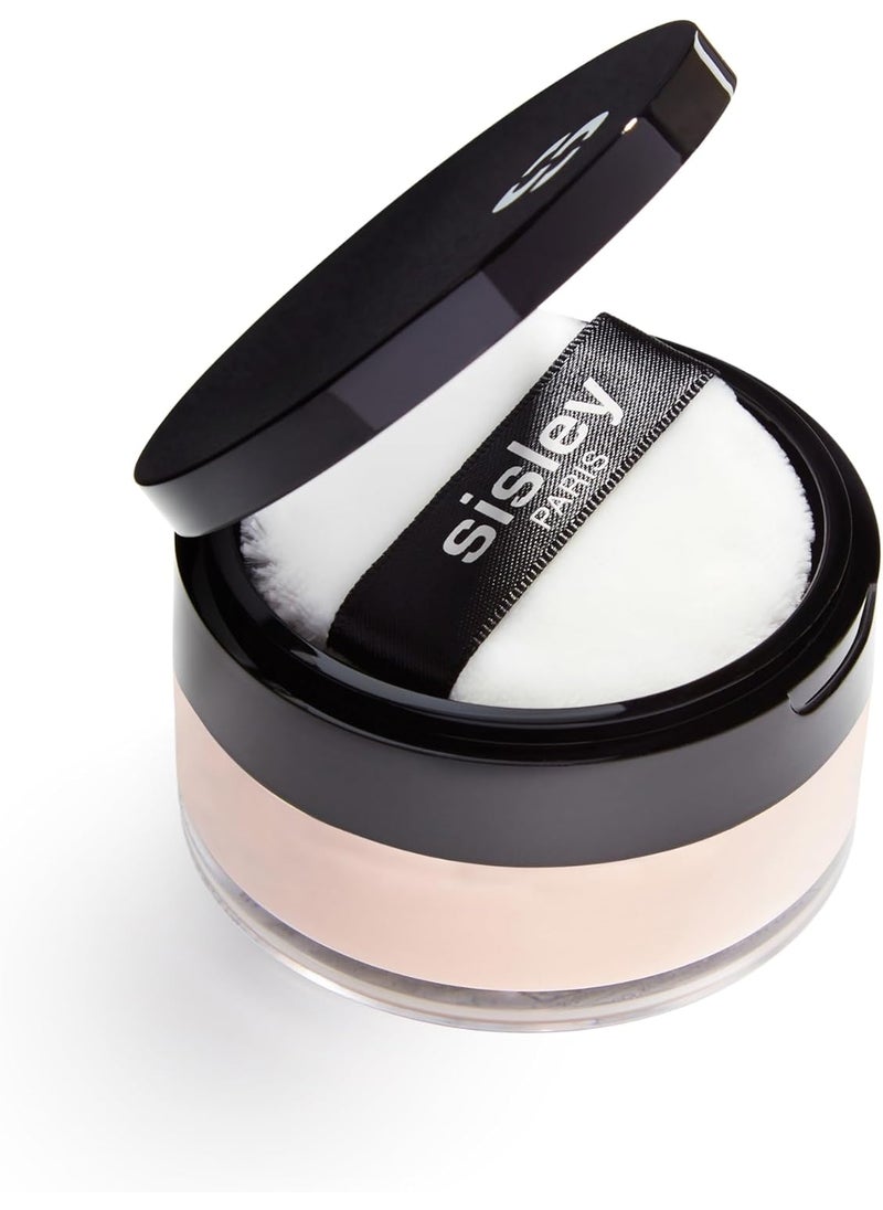 Sisley Paris Phyto-Poudre Libre, 3 Rose Orient - Beauty-Enhancing, Ultra-Light Loose Translucent Powder - Mattifies Skin & Sets Makeup - All Skin Types - Includes Velvet Powder Puff