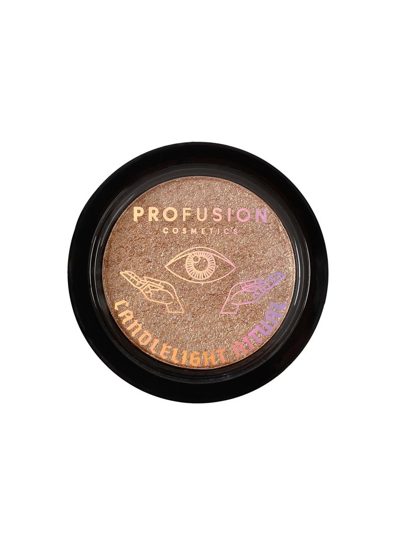 Profusion Cosmetics Candlelight Ritual Highlighter, Unleash Your Inner Glow and Illuminate Your Look with Premium Cream to Powder Beauty Tool for Effortless Glamour