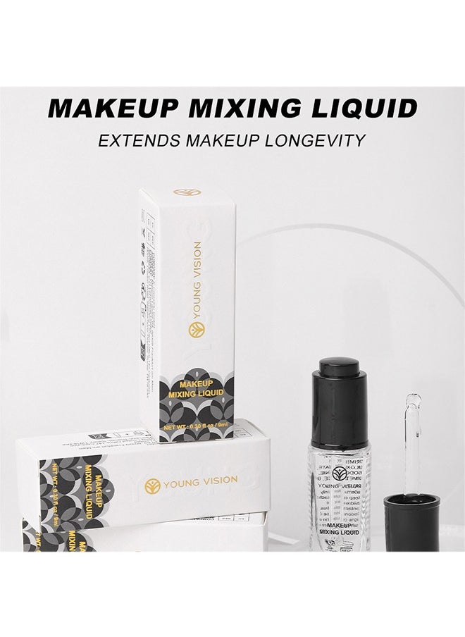 Makeup Mixing Liquid， Eyeshadow/Foundation Mixing Medium, Eyeliner Sealer, Pigment Enhancer, Glitter Adhesive, Waterproof Custom Makeup Converter 9ml