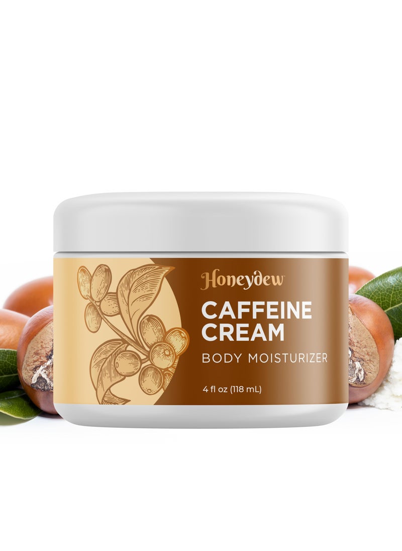 Concealing Caffeine Cream for Cellulite Reduction - Ultra Moisturizing Cellulite Cream for Thighs Butt and Belly with Rich Shea and Cocoa Butter - Light Scented Vegan Firming Body Lotion for Women
