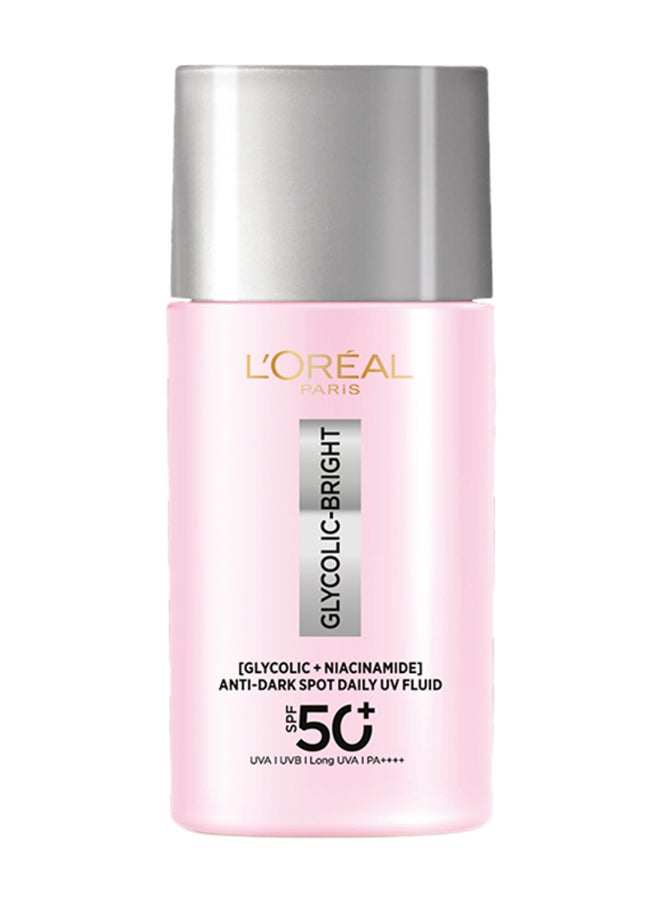 Glycolicbright Uv Fluid Spf 50+ Pa++++ Anti-Dark Spot Sunscreen With Glycolic Acid + Niacinamide, Reduce Dark Spots 50 Ml
