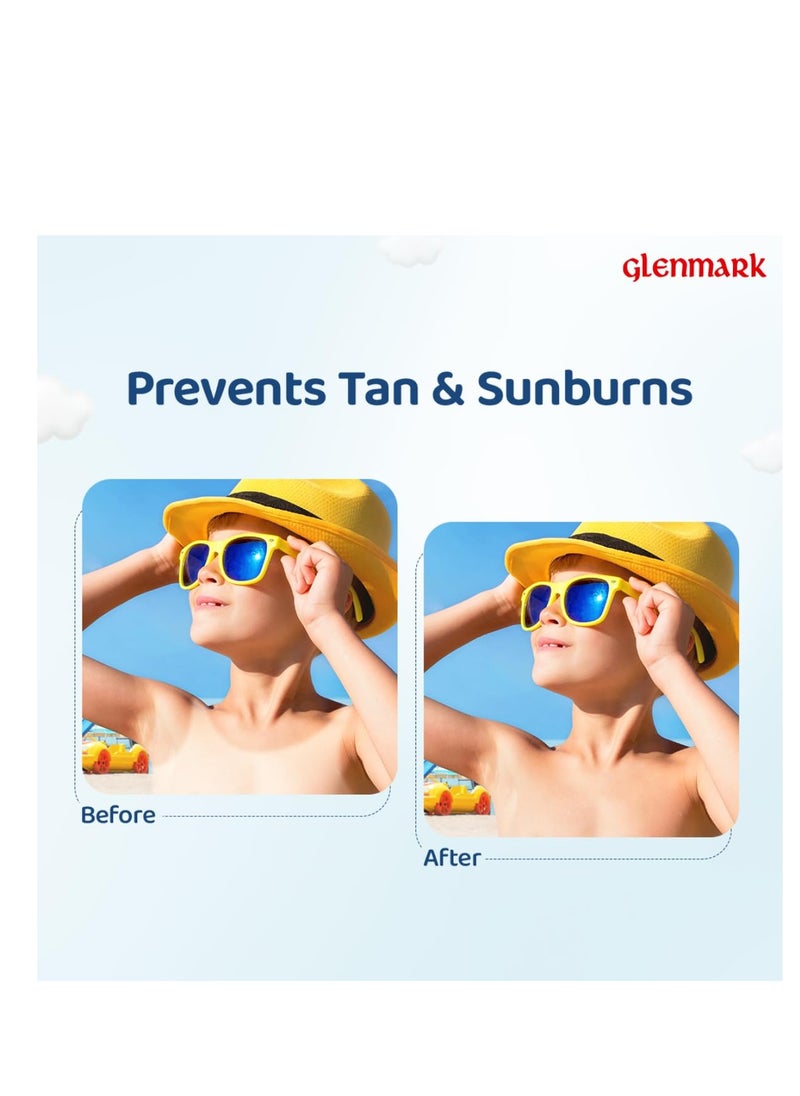 La Shield Kids Sunscreen Gel SPF 50 PA+++|100% Mineral Sunscreen|For kids above 2 years age|Enriched with Vitamin E & Hyaluronic Acid|Suitable for Sensitive skin|4 hour water resistant|Fragrance free