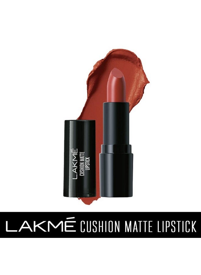 LAKMÉ Forever Matte Lipstick, Made With French Rose Oil Extracts, Pink Candy, 4.5G