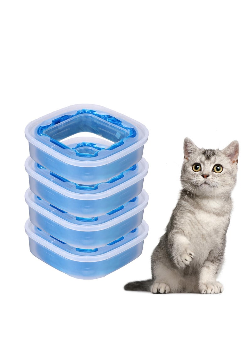 4 Pack Cat Litter Refills Bag, Litter Refills Generic Compatible with Standard/ XL Genie Litter Disposal Refill Cartridge, leak-proof and tear-resistant (Included One Non-original Refill Cartridge)