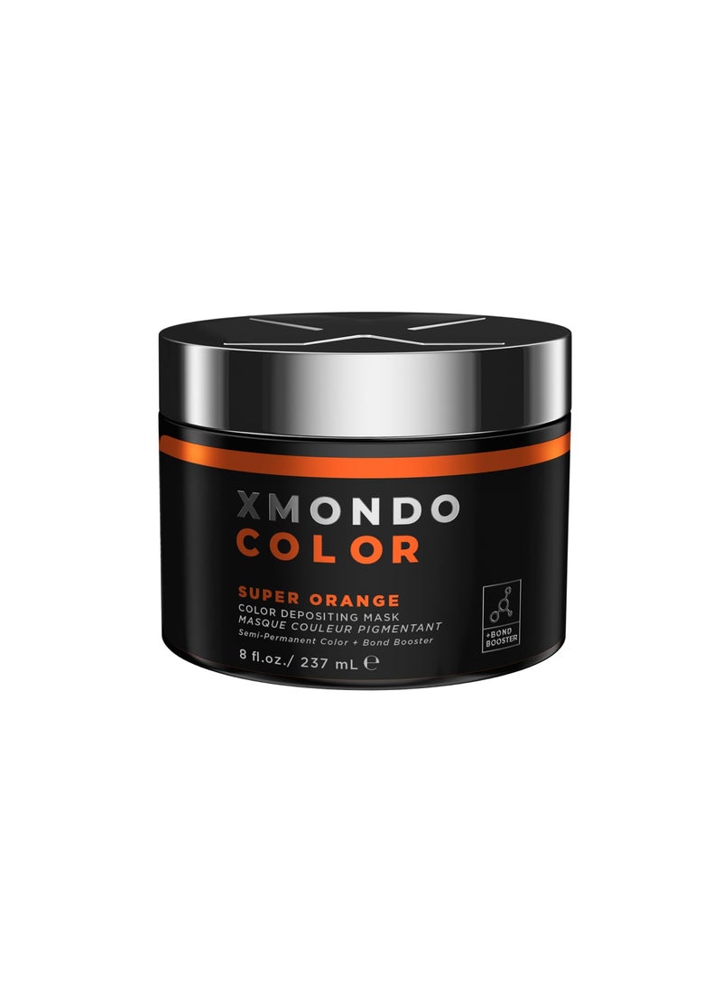 XMONDO Color Super Orange Depositing Mask  SemiPermanent Orange Dye  Infused with Bond Booster Technology  Hyaluronic Acid for Nourishment Revitalization  Repair Vegan Formula 8 Fl Oz 1Pack
