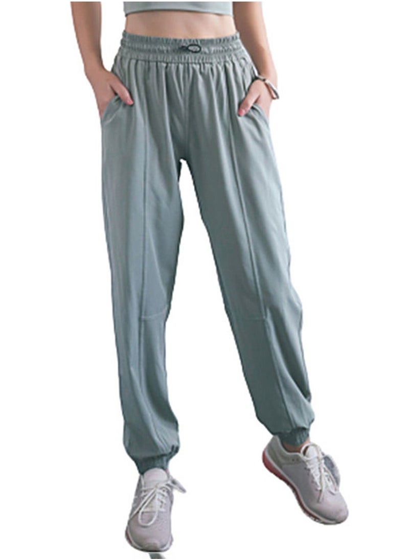 Solid Pocket Detail Joggers Green