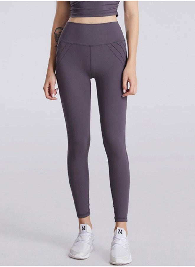 Solid Design Sports Leggings Grey