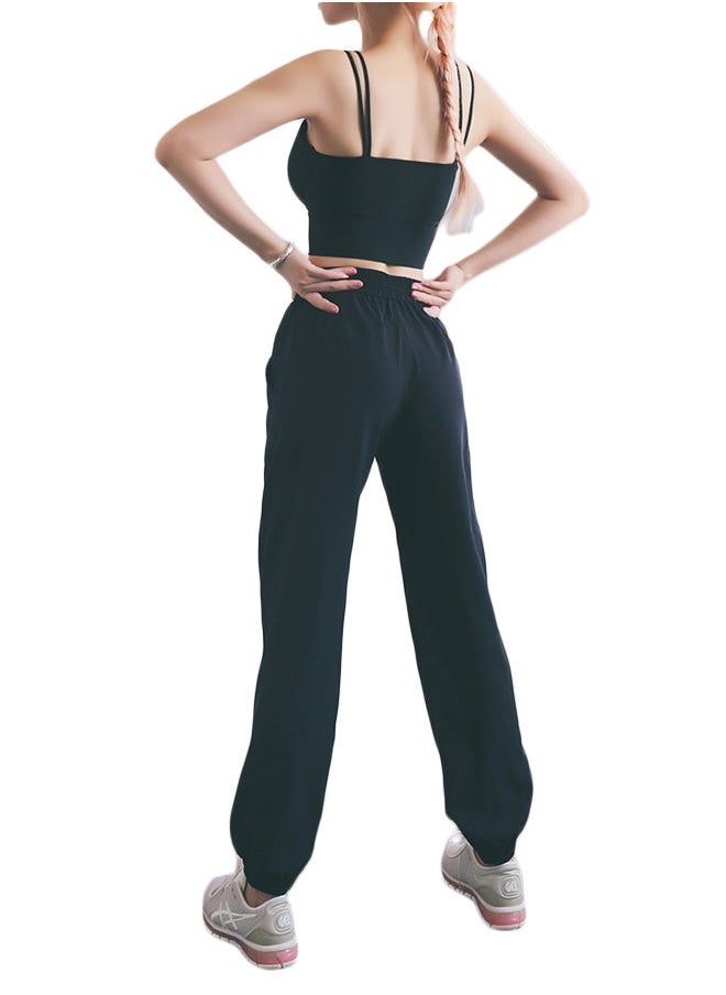 Comfy Drawstring Joggers Black