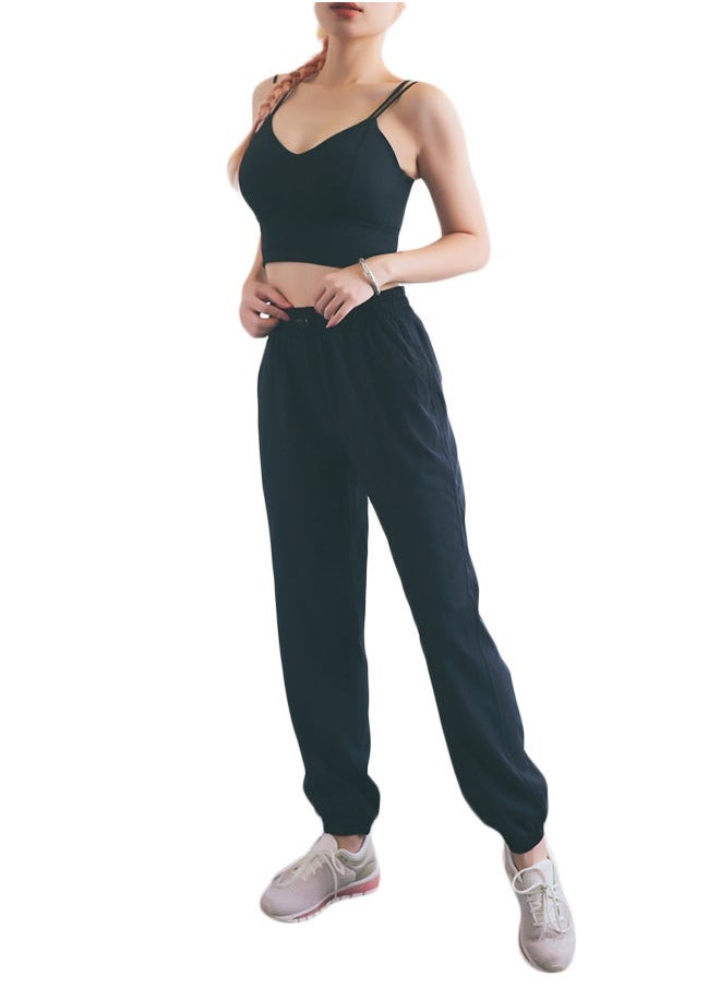 Comfy Drawstring Joggers Black