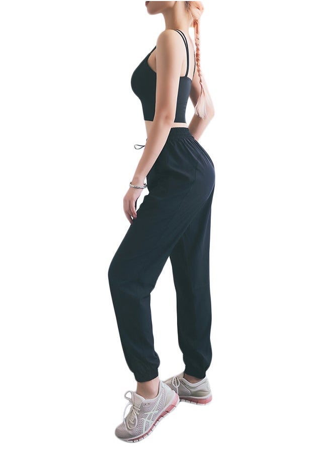 Comfy Drawstring Joggers Black