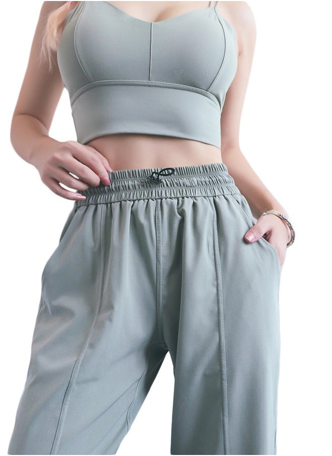 Comfy Drawstring Joggers Green