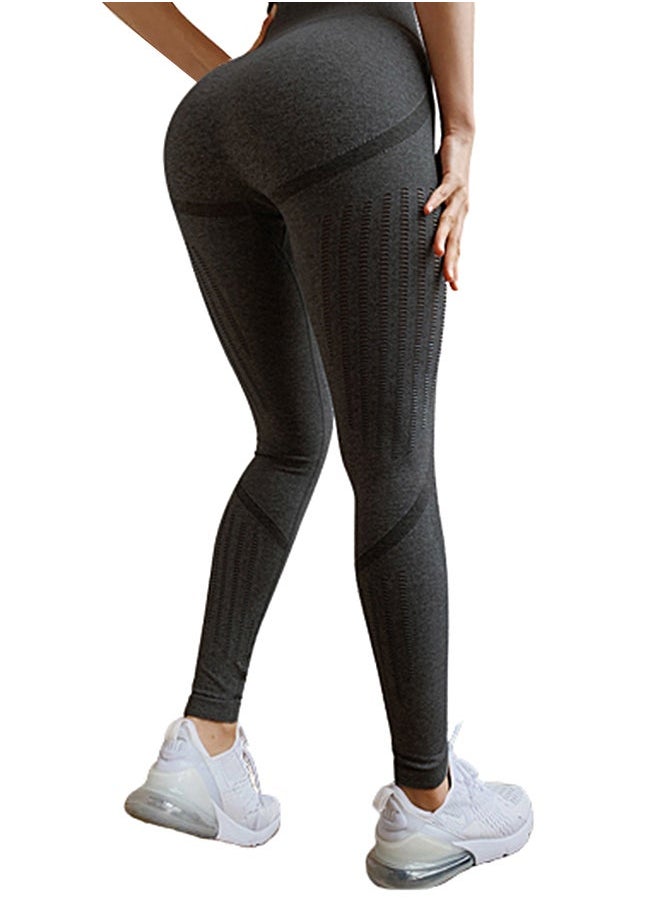 High Waist Pattern Training Leggings Black