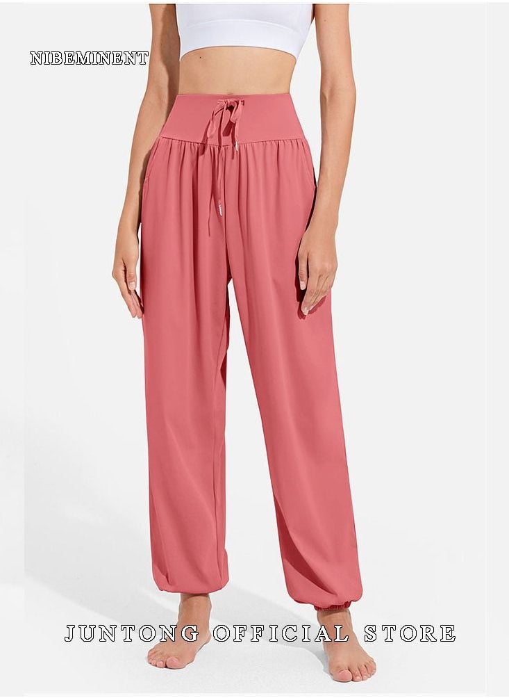 Loose Casual Sports Pants For Women, Slimming Quick Drying Breathable Running Dancing Yoga Pants, Thin Fitness Clothes, Leggings And Pprotective Pants