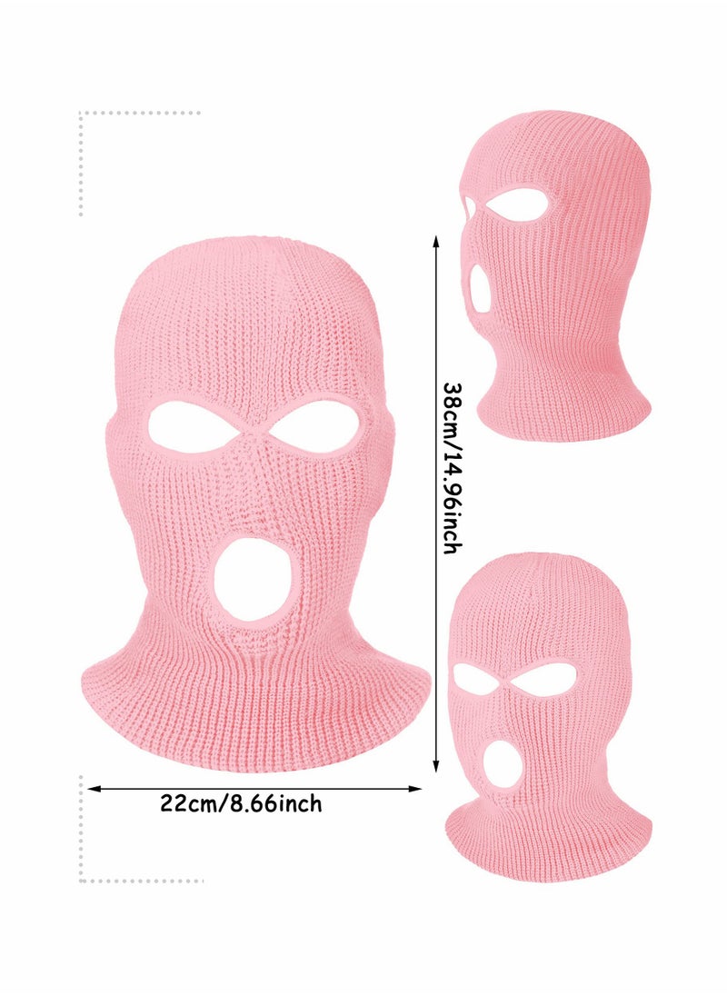 Full Face Cover Windproof Outdoor Sport Knitted Face Cover Ski Headwrap 3 Pieces