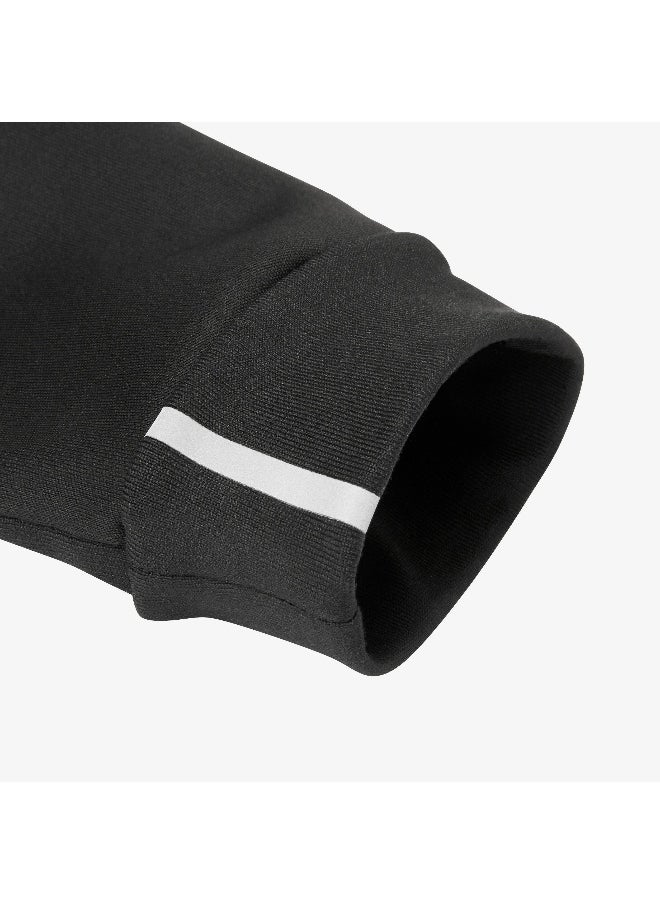 Unisex Tactile Warm Running Gloves Run 500 - Smoked Black