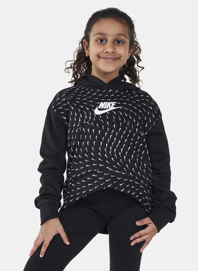 Kids' Sportswear Fleece Allover Print Hoodie