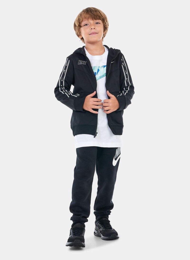 Kids' Sportswear Repeat Full-Zip Hoodie (Older Kids)