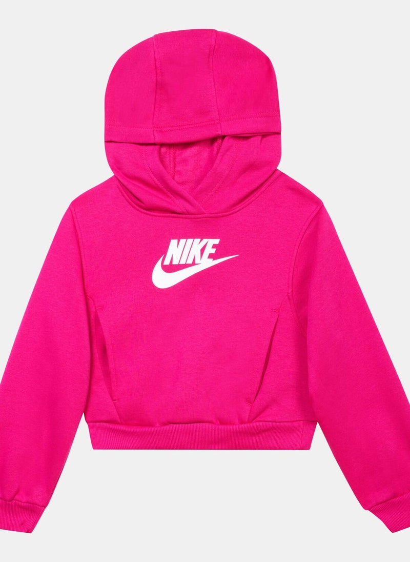 Kids' Sportswear Club Fleece Crop Hoodie