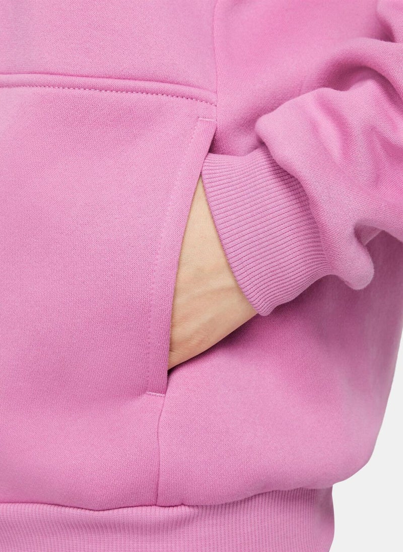 Kids' Sportswear Club Fleece Oversized Full-Zip Hoodie
