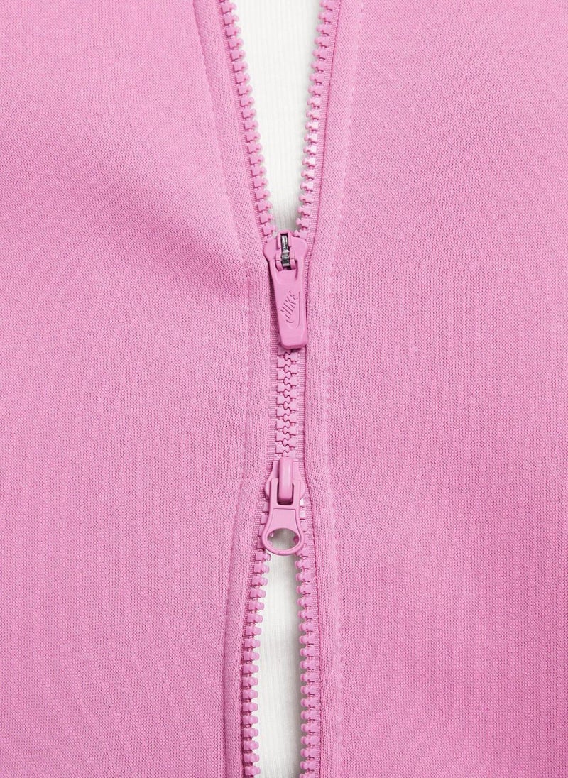 Kids' Sportswear Club Fleece Oversized Full-Zip Hoodie