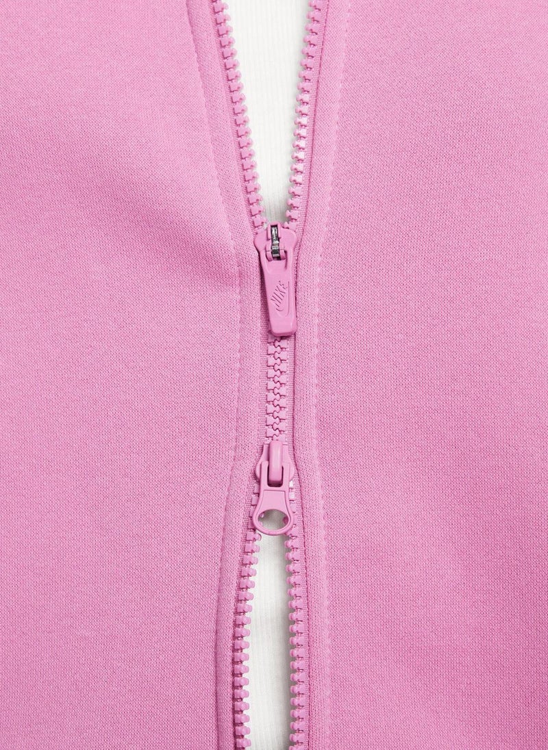 Kids' Sportswear Club Fleece Oversized Full-Zip Hoodie