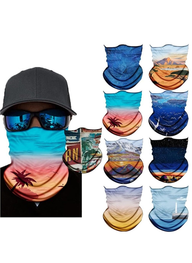 Neck Gaiter Mask, Bandana Gator Face Cover Mask Sun UV Protection, Neck Warmer Balaclava, Tube Face Scarf, Headband for Outdoor