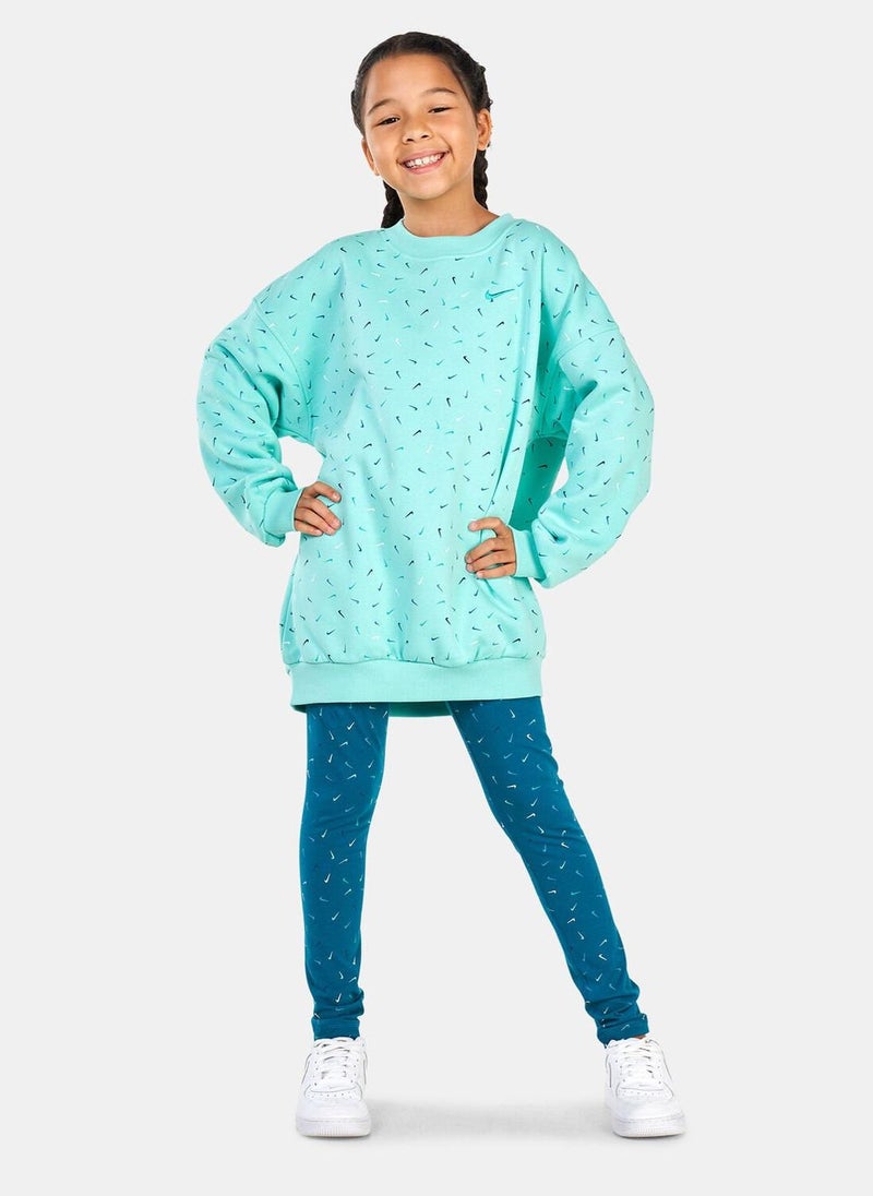 Kids' Sportswear Club Fleece Oversized Logo Sweatshirt