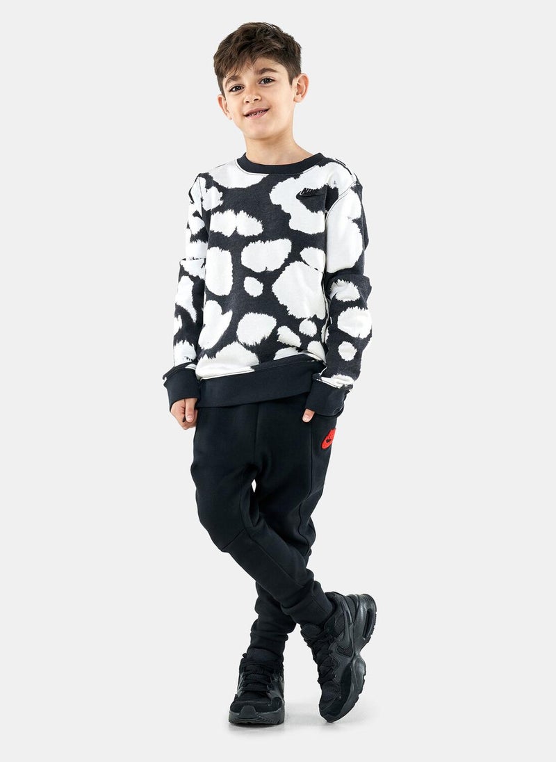 Kids' Sportswear Allover Print Crew Sweatshirt