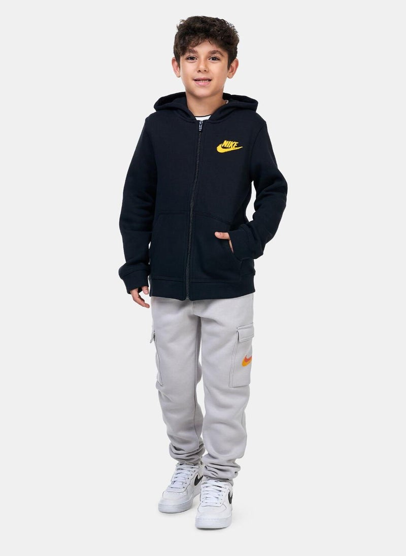 Kids' Sportswear Fleece Full-Zip Graphic Hoodie