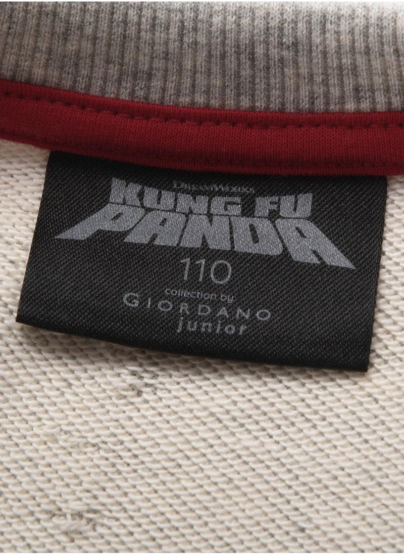 Kids Kung Fu Panda Series French Terry Crewneck Sweatshirt
