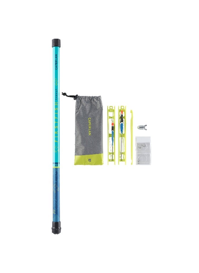 Caperlan BY DECATHLON,Fishing Rod 10Ft Firstfish Travel 300 Kit - Blue