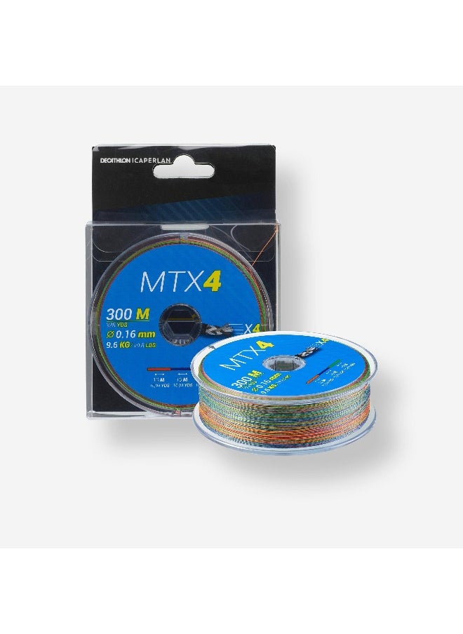 Fishing Braid Line 4 Strand - Multicolour (300 Metre)