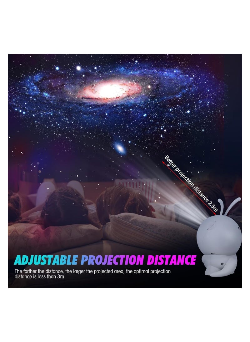 Light Projector Galaxy Star Projector Starry Night Light for Bedroom Sensory Lights with Ocean Wave 360° Adjustable Space Starry Night Light Projector Sky Projector Gifts for Kids Adults