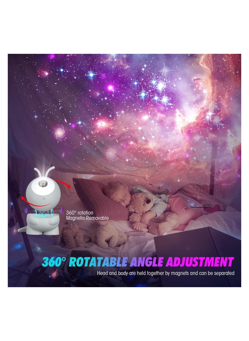 Light Projector Galaxy Star Projector Starry Night Light for Bedroom Sensory Lights with Ocean Wave 360° Adjustable Space Starry Night Light Projector Sky Projector Gifts for Kids Adults