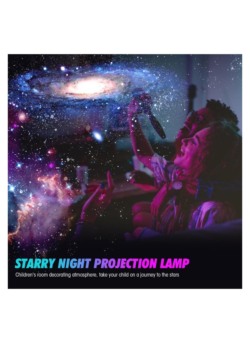Light Projector Galaxy Star Projector Starry Night Light for Bedroom Sensory Lights with Ocean Wave 360° Adjustable Space Starry Night Light Projector Sky Projector Gifts for Kids Adults