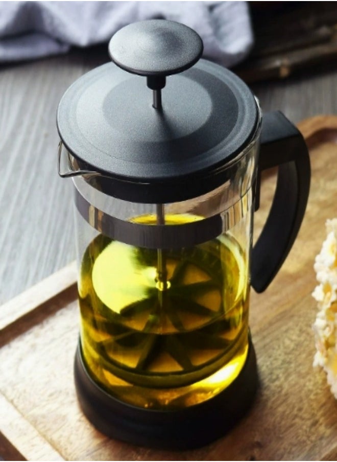Stainless Steel French Press Pot Coffee Cup Black