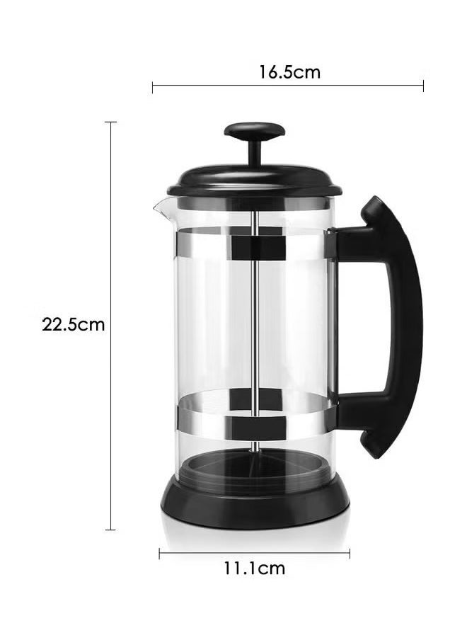 Stainless Steel French Press Pot Coffee Cup Black