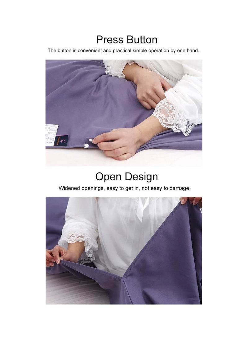 Lightweight Camping Sleeping Bag Liner, Compact Hotel Sheet for Youth Hostels and Picnics, Breathable and Roomy Design, Ideal for Adults (115*210cm)