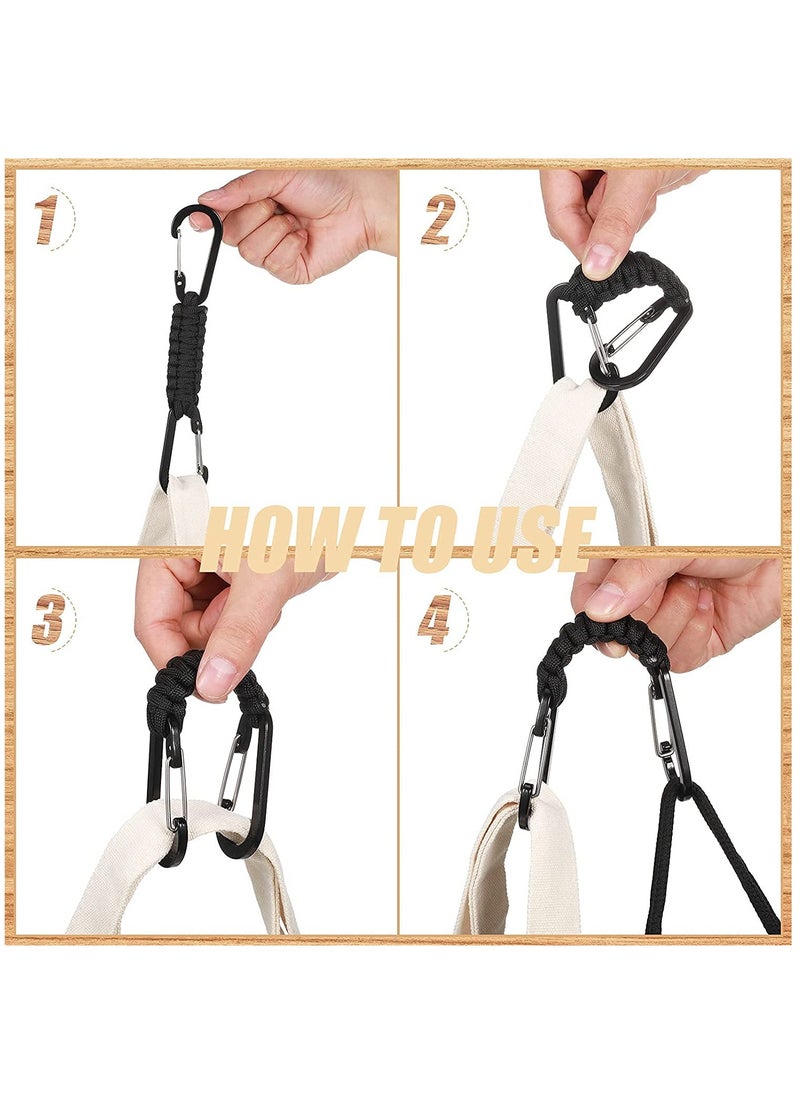 Quick Release Braided Lanyard Keychains with Clips - 5 Pack Woven Key Clips for Men, Women, Boys, and Girls; Ideal for Water Bottles, Keys, Backpacks, and Tools with Stroller Hook Holders.